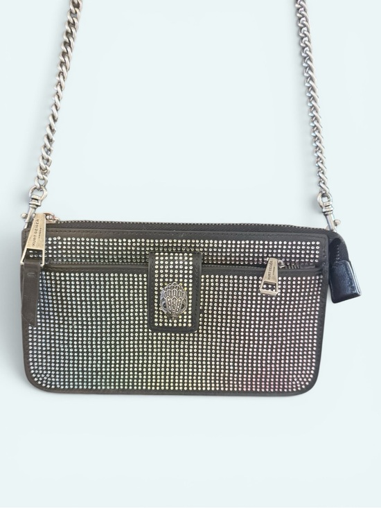 Kurt Geiger Handbags - Kurt Geiger RARE Shoreditch Black Ombre Studded Crossbody with Silver Chain